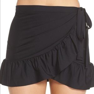 J. Crew Women’s Black Swimsuit Cover-Up Skirt